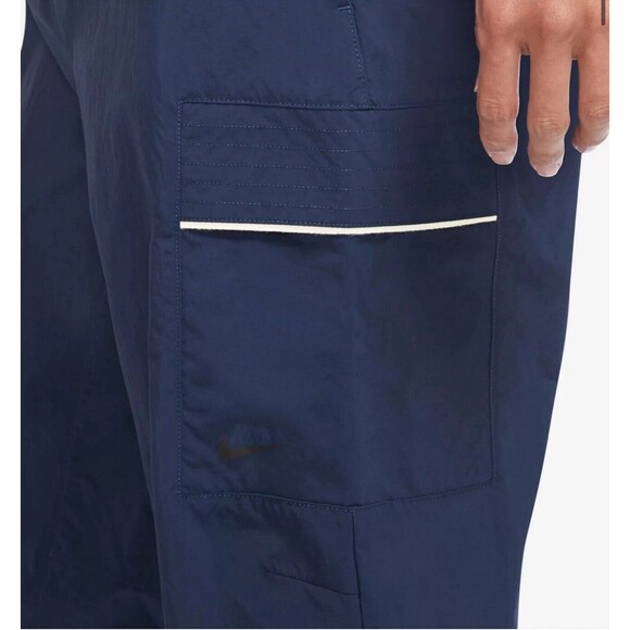 Size 30 Mens Nike Sportswear Style Essentials Utility Pants Navy Blue DM6681-410 - Picture 3 of 4